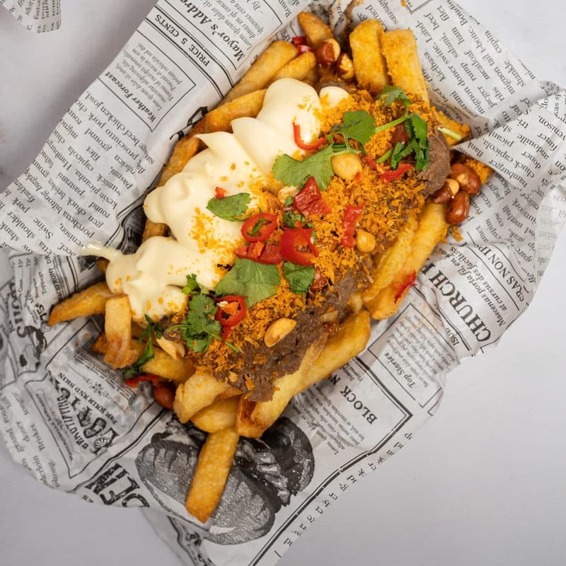 Loaded Fries Rendang